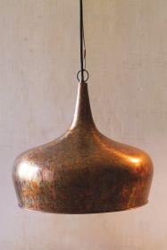 TEAR DROP PENDANT LIGHT - RUSTIC FINISH