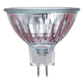 20W 120V MR16 GU5.3 Bi-Pin, flood, glass cover