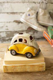 CERAMIC VW BUG LAMP (Material: Ceramic, Color: YELLOW)